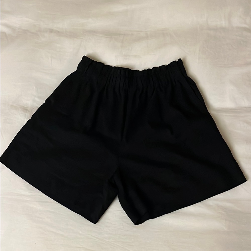 ADAY Black High Waist Shorts